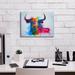 August Grove® Epic Graffiti 'Bull Splash Colors' By Ivan Negrete Bull Splash Colors On Canvas by Ivan Negrete Print Canvas | Wayfair