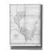 Williston Forge Epic Graffiti 'Map Of Illinois 1818' By Epic Graf Map Of Illinois 1818 On Canvas by Historical Portfolio Print Canvas | Wayfair