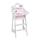 Badger Basket Doll High Chair w/ Accessories &amp; Free Personalization Kit - White/Pink/Gingham Wood in Brown | 24 H x 10.5 W x 12.5 D in | Wayfair