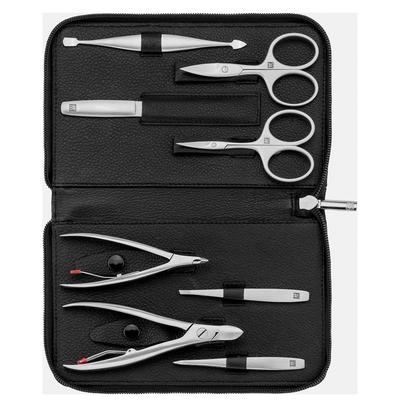 ZWILLING Beauty Maniküre Pediküre Set 8tlg. mit Nagelschere, Leder, Schwarz Nagelpflegeset Image