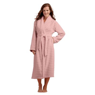 Women's Plush Wrap Robe (Size 1X/2X) Blush, Polyes...