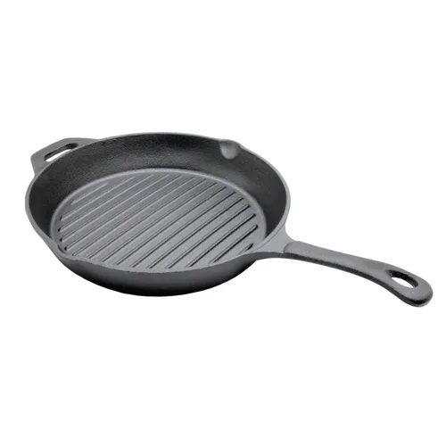 CHEFGASTRO BBQ Grillpfanne | Ø 29,5cm | Gusseisen