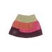 Deux Par Deux Skirt: Tan Color Block Skirts & Dresses - Kids Girl's Size 6