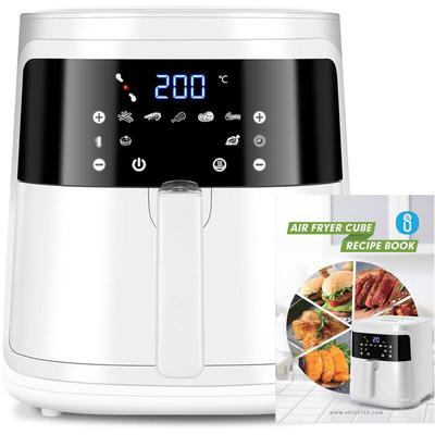 Aigostar - White Cube - Air Fryer 7L 1900W, 5-in-1 ölfreie Fritteuse, 7 voreingestellte Funktionen