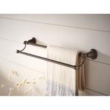 Moen Bradshaw Double 24" Wall Mounted Towel Bar Metal in Brown | 3.94 H x 5.67 D in | Wayfair DN3622ORB