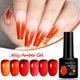 LILYCUTE 7ML Autumn Translucent Amber Nail Gel Polish Gradient Caramel Color Semi Permanent UV Dull