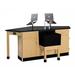 Diversified Woodcrafts Labview Series 4 Student Workstation in Brown | 36 H x 96 W x 50 D in | Wayfair 2936KLH