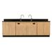 Diversified Woodcrafts Wall Service Bench w/ Door Workstation in Brown | 36 H x 106 W x 24 D in | Wayfair 3216K