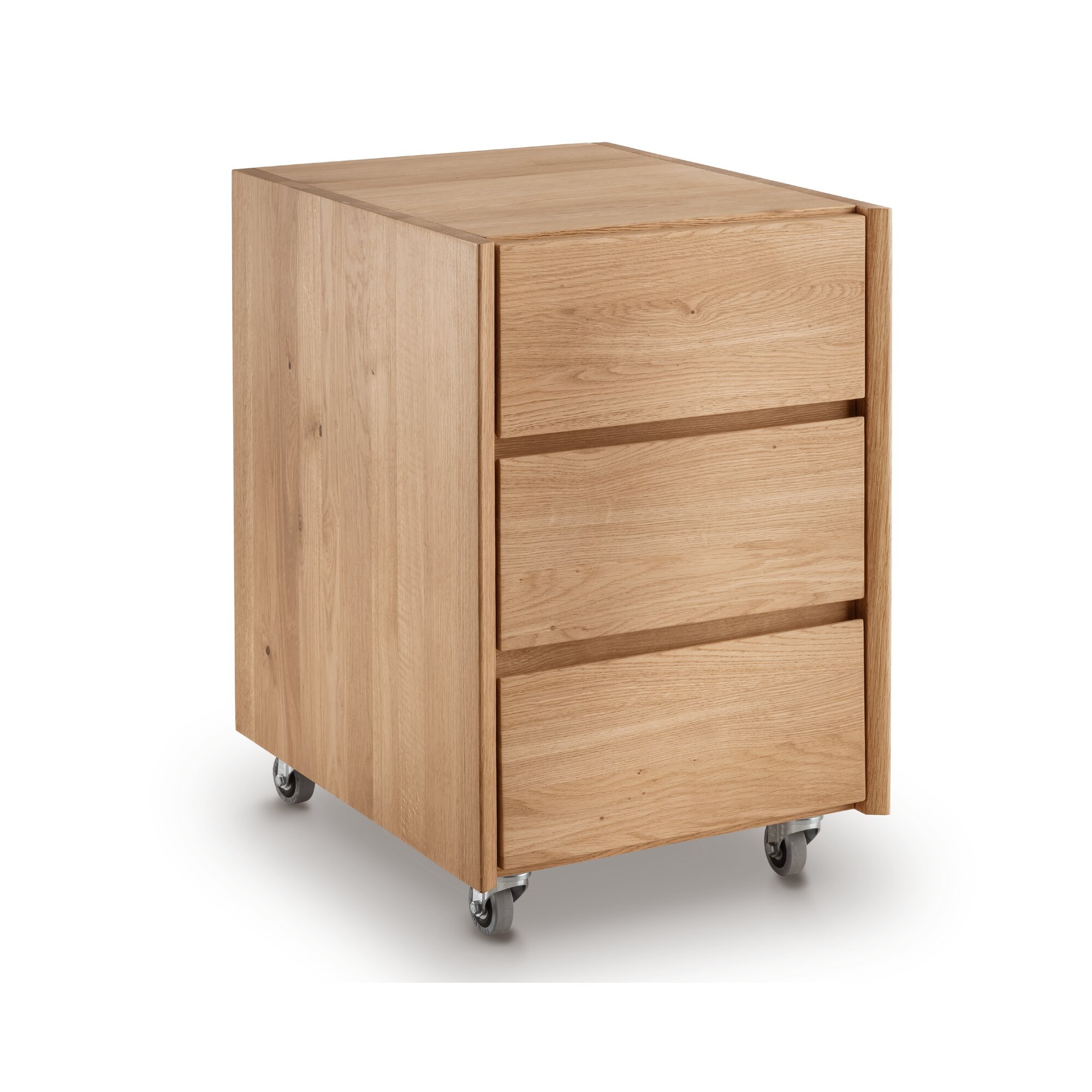 Massivholz »Bergamo« Rollcontainer Wildeiche natur geölt