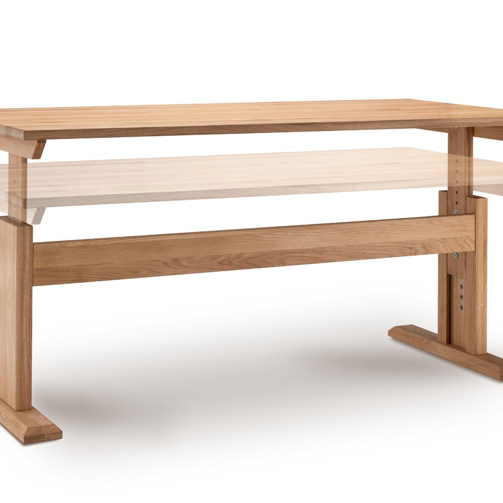 Massivholz »Genua« Schreibtisch II Wildeiche natur geölt Image