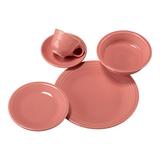 Fiesta 5 Piece Bone China Place Setting, Service for 1 Bone China/Ceramic in Pink | Wayfair 830347