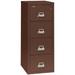 FireKing Fireproof 4-Drawer Vertical Filing Cabinet Metal/Steel in Brown | 52.75 H x 20.8125 W x 25.0625 D in | Wayfair 4-2125-C (brown)