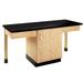 Diversified Woodcrafts 2 Station Science Table in Brown | 30 H x 66 W x 24 D in | Wayfair 2104K