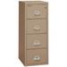 FireKing Fireproof 4-Drawer Vertical File Cabinet Metal/Steel in Brown | 52.75 H x 17.75 W x 25.06 D in | Wayfair 4-1825-C (taupe)