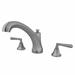 Elements of Design Metropolitan Double Handle Deck Mounted Roman Tub Faucet, Ceramic in Gray | 8 H in | Wayfair ES4328HL