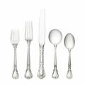 Gorham Chantilly 5 Piece Sterling Silver Flatware Set, Service for 1 Sterling Silver in Gray | Wayfair G1088180