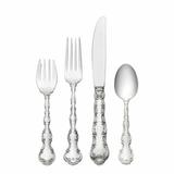 Gorham Strasbourg 4 Piece Sterling Silver Flatware Set, Service for 1 Sterling Silver in Gray | Wayfair G7858060