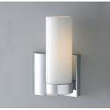 ILEX Lighting Wave 1-Light Single Wall Sconce Left Glass/Metal in Gray | 9.25 H x 6 W x 4 D in | Wayfair WAVL-WM-SH-BN-IN