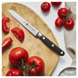 ZWILLING J.A. Henckels Zwilling Professional "S" 5-inch Serrated Utility Knife Plastic/High Carbon Stainless Steel in Black/Gray | Wayfair