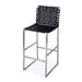 Urban Woven Genuine Leather Rectangular 28" Barstool