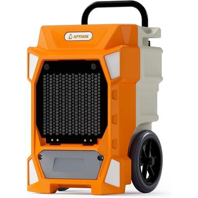 190 pt. Commercial Dehumidifiers in Orange with Drain Hose and Pump