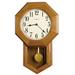 Howard Miller® Elliott 9" Wall Clock Wood/Glass in Black/Brown/White | 21.75 H x 13.5 W x 3.75 D in | Wayfair 625242