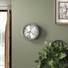 Howard Miller® Pisces Special Wall Mount Quartz 8.5" Clock Glass/Metal in Gray | 8.5 H x 8.5 W x 1.5 D in | Wayfair 625313