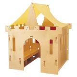 Jonti-Craft 5' x 4'9" Indoor Manufactured Wood Playhouse w/ Canopy Wood in Brown | 70 H x 57 W x 60 D in | Wayfair 2492JC