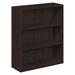 HON 10500 Series 43.38" H x 36" W Standard Bookcase Wood in Brown | 43.38 H x 36 W x 13.13 D in | Wayfair H105533.NN