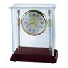 Howard Miller® Kensington Table Clock Plastic/Acrylic in Brown | 8 H x 6.75 W x 3.25 D in | Wayfair 645558