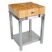 John Boos Cucina Laforza Prep Table w/ Butcher Block Top Wood in Brown/Gray | 30 H x 24 W x 24 D in | Wayfair