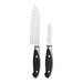 Henckels Forged Synergy 2 Piece Assorted Knife Set Stainless Steel in Black/Gray | Wayfair 16026-000