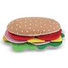 Melissa & Doug 33-Piece Felt Sandwich Play Food Set Plastic in Brown/Green | 2.35 H x 9.85 W x 13.6 D in | Wayfair 3954