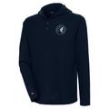 Men's Antigua Navy Minnesota Timberwolves Strong Hold Long Sleeve Henley Hoodie T-Shirt