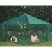 Kittywalk Systems Gazebo Portable Outdoor Playpen w/ Door Mesh Fabric in Green | 38 H x 70 W x 70 D in | Wayfair KWSGAZ1