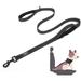 2-in-1 Leash with Seat Belt Combo, Black, One Size Fits All