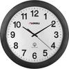 Lorell Radio Controlled 11" Wall Clock in Black/White | 12 H x 12 W in | Wayfair 60997