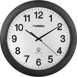 Lorell Radio Controlled 11" Wall Clock in Black/White | 12 H x 12 W in | Wayfair 60997