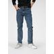 Gerade Jeans WRANGLER "Texas" Gr. 34, Länge 34, grau (stone, wash) Herren Jeans Regular Fit