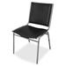 Lorell 20.75" W Stackable Vinyl Seat Waiting Room Chair w/ Metal Frame Vinyl/Metal | 35.63 H x 20.75 W x 19.5 D in | Wayfair 62502