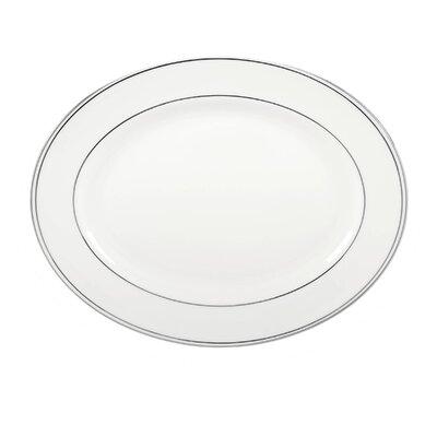 Lenox Federal Platinum Bone China Platter Bone China/All Ceramic in White | 13 W x 9 D in | Wayfair 100210442