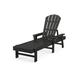 POLYWOOD® South Beach Chaise Plastic in Black | 38.75 H x 26.5 W x 75.5 D in | Outdoor Furniture | Wayfair SBC76BL