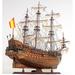 Old Modern Handicrafts San Felipe Exclusive Edition Model Boat Wood in Brown/Gray | 35 H x 12 W x 37 D in | Wayfair T063