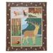 Patch Magic Brown Elk Cotton Throw Cotton in Brown/Green | 60 H x 50 W in | Wayfair THBELK