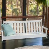 POLYWOOD® Vineyard 60.5" Porch Swing Plastic in White | 23.25 H x 60.5 W x 24 D in | Wayfair GNS60WH