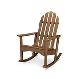 POLYWOOD® Classic Adirondack Rocking Chair in Brown | 41 H x 28.5 W x 35 D in | Wayfair ADRC100TE