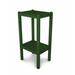 POLYWOOD® Two Shelf Bar Outdoor Side Table Plastic/Metal in Green | 36 H x 14 W x 18.5 D in | Wayfair BSTGR