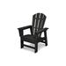 POLYWOOD® South Beach Adirondack Chair Plastic in Black | 31.5 H x 21.5 W x 23 D in | Wayfair SBD12BL