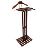 Proman Products Kyoto Wardrobe Valet Stand Wood in Brown/Red | 45 H x 17 W x 6 D in | Wayfair VL16220