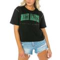 Women's Gameday Couture Black North Dakota After Party Cropped T-Shirt